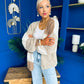 Tamara Chunky Cardi Beige Pre Order 30 Aug