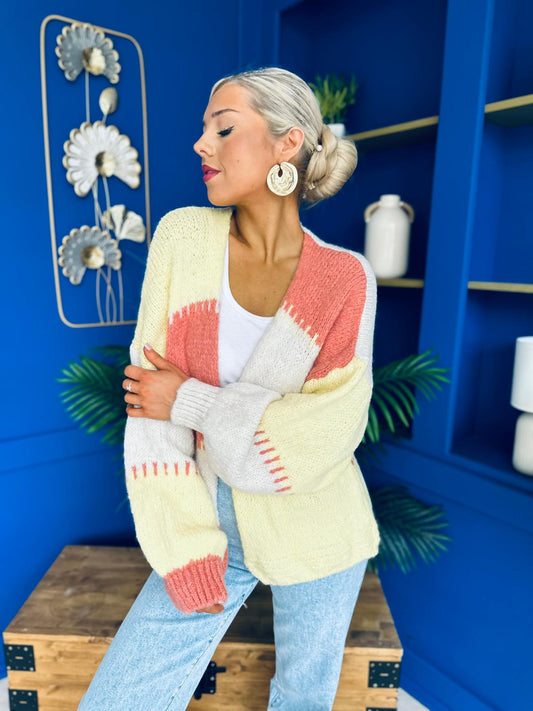Tamara Chunky Cardi Yellow Pre Order 30 Aug