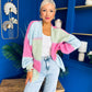 Tamara Chunky Cardi Cerise Pre Order 30 Aug