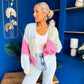 Tamara Chunky Cardi Cerise Pre Order 30 Aug