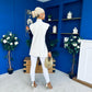 Tara Longline Knit Gilet Cream