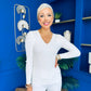 Dee Detailed Longline Top Cream