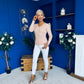 Dee Detailed Longline Top Blush