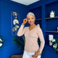 Dee Detailed Longline Top Blush