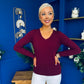 Dee Detailed Longline Top Wine