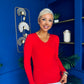Dee Detailed Longline Top Red