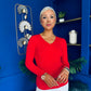Dee Detailed Longline Top Red