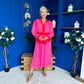 Saoirse Detailed 2 Tone Midi Dress Pink