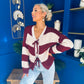 Kila Tie Detail Jumper Wine