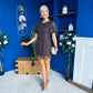 Gina Embellished Puff Sleeve Mini Dress Coco