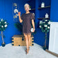 Gina Embellished Puff Sleeve Mini Dress Coco