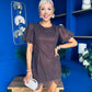 Gina Embellished Puff Sleeve Mini Dress Coco