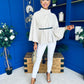 Celia Belted Cape Cream