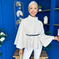 Celia Belted Cape Cream