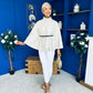 Celia Belted Cape Cream
