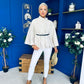 Celia Belted Cape Cream