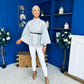 Celia Belted Cape Grey