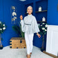 Celia Belted Cape Grey