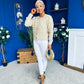 Philipa Detailed Cardi Cream Beige