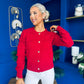 Philipa Detailed Cardi Cream Ruby