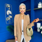 Sammy Detailed Blazer Camel