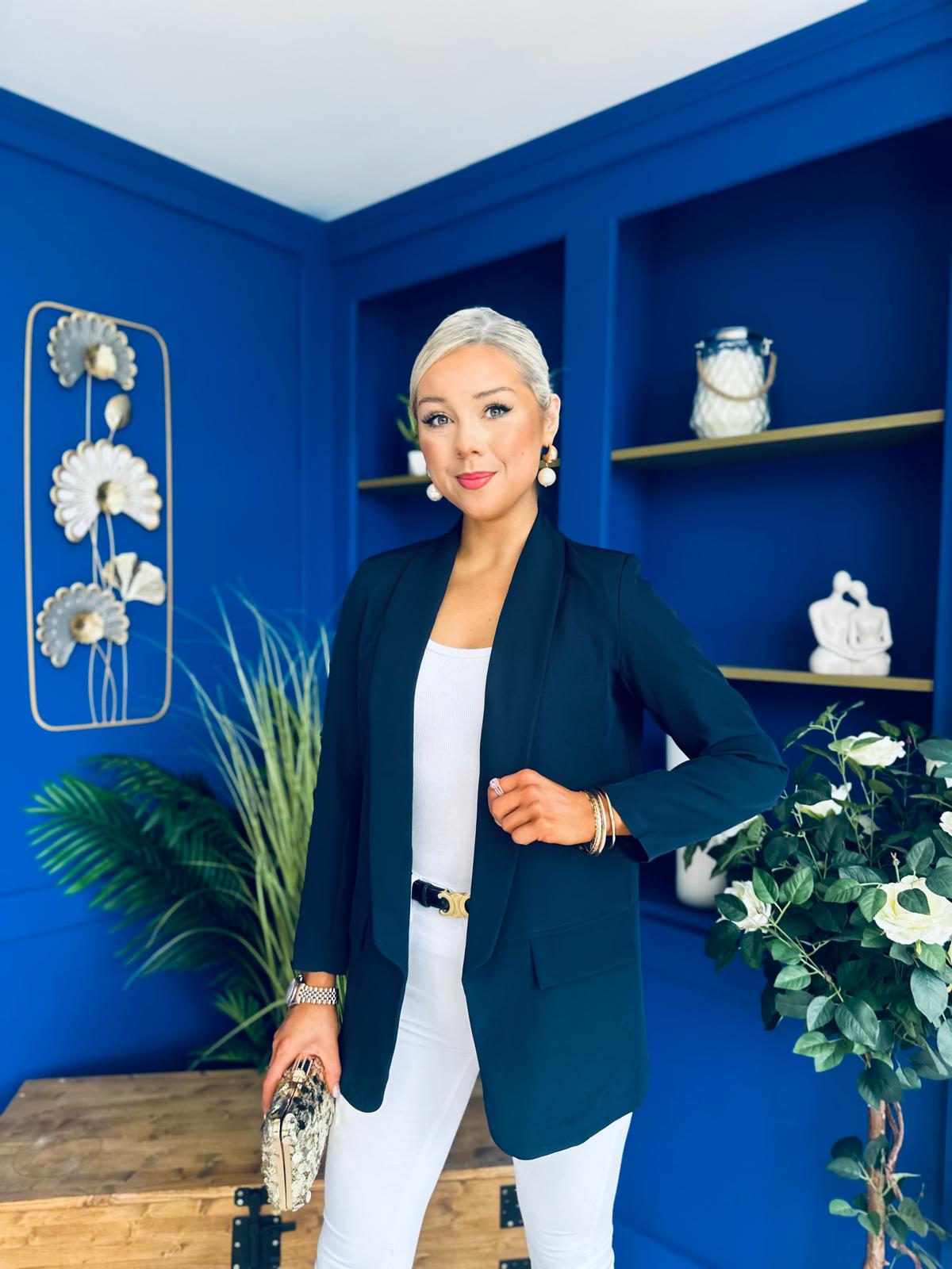 Sammy Detailed Blazer Navy