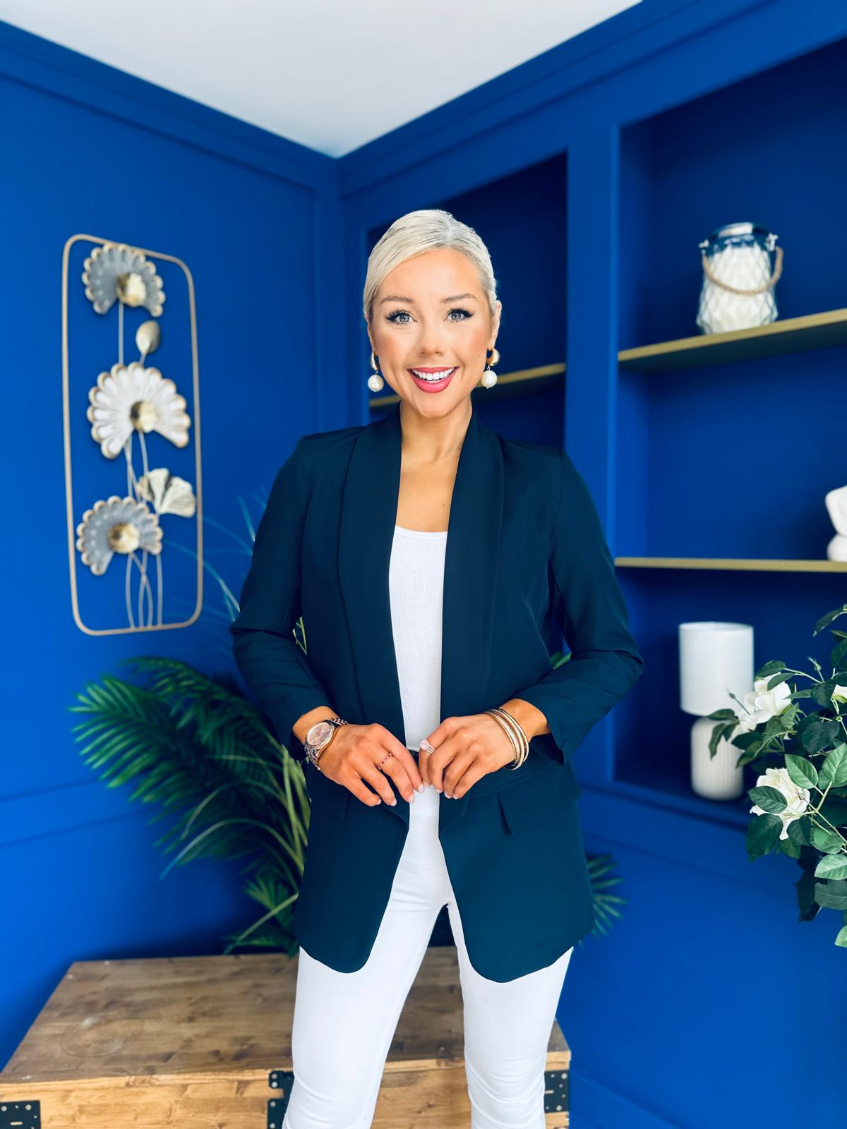 Sammy Detailed Blazer Navy