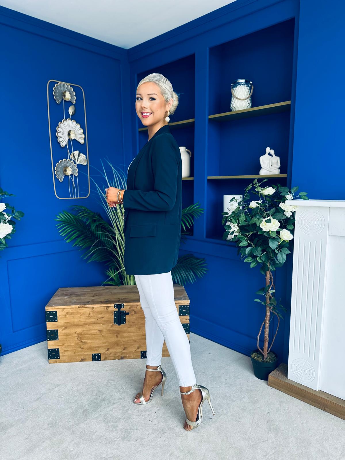 Sammy Detailed Blazer Navy