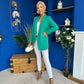 Sammy Detailed Blazer Green
