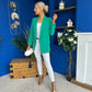 Sammy Detailed Blazer Green