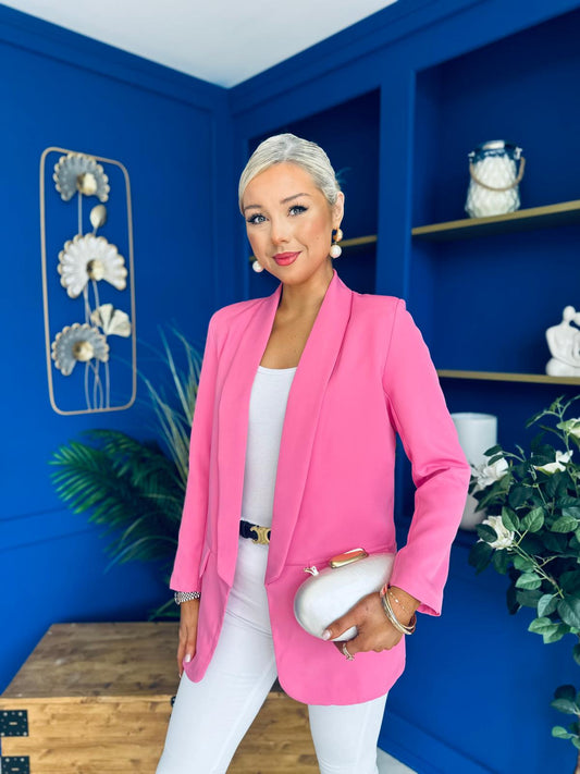 Sammy Detailed Blazer Pink