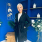 Bianca Faux Suede Trench Coat Black