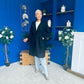 Bianca Faux Suede Trench Coat Black