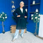 Bianca Faux Suede Trench Coat Black