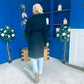 Bianca Faux Suede Trench Coat Black