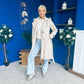 Bianca Faux Suede Trench Coat Beige
