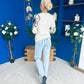 Jan Detailed Knit Jumper Cream
