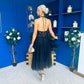 Maxine Tulle Midi Skirt Black