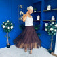 Maxine Tulle Midi Skirt Coco