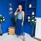Maxine Tulle Midi Skirt Navy