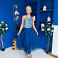 Maxine Tulle Midi Skirt Navy
