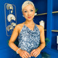 Ruth Detailed Sequin Top Blue