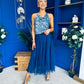 Maxine Tulle Midi Skirt Navy