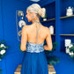 Ruth Detailed Sequin Top Blue