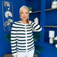 Sorcha Striped Cardi Cream