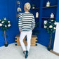 Sorcha Striped Cardi Cream