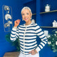 Sorcha Striped Cardi Navy