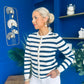 Sorcha Striped Cardi Navy