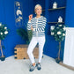 Sorcha Striped Cardi Navy