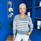 Molly Button Detail Knit Jumper Grey